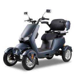 SN-4L Mobility Scooters for Seniors and Adults, Powered Mobility Scooters with Multiple Storage Space, Recreational Electric Mobility Scooter, Powerful 800W Motor, Full LED Lighting, Grey