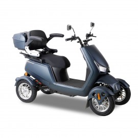 SN-4L Mobility Scooters for Seniors and Adults, Powered Mobility Scooters with Multiple Storage Space, Recreational Electric Mobility Scooter, Powerful 800W Motor, Full LED Lighting, Grey