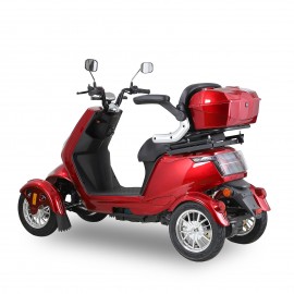 SN-4L Mobility Scooters for Seniors and Adults, Powered Mobility Scooters with Multiple Storage Space, Recreational Electric Mobility Scooter, Powerful 800W Motor, Full LED Lighting, Red
