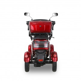 SN-4L Mobility Scooters for Seniors and Adults, Powered Mobility Scooters with Multiple Storage Space, Recreational Electric Mobility Scooter, Powerful 800W Motor, Full LED Lighting, Red