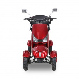 SN-4L Mobility Scooters for Seniors and Adults, Powered Mobility Scooters with Multiple Storage Space, Recreational Electric Mobility Scooter, Powerful 800W Motor, Full LED Lighting, Red