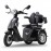 AFD2D-3L Black Three Wheel Mobility Scooter Black