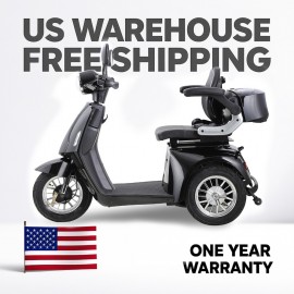 AFD2D-3L Black Three Wheel Mobility Scooter Black AFD2D-3L Black Three Wheel Mobility Scooter Black