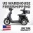 AFD2D-3L Black Three Wheel Mobility Scooter Black