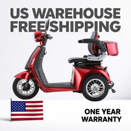 AFD2D-3L Red Three Wheel Mobility Scooter
