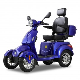 AFD-4L Blue Four Wheel Electric Scooter For Seniors and Adult