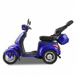 AFD-4L Blue Four Wheel Electric Scooter For Seniors and Adult