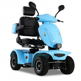 GY Four Wheel Mobility Scooter For Seniors And Adult  (Baby Blue)