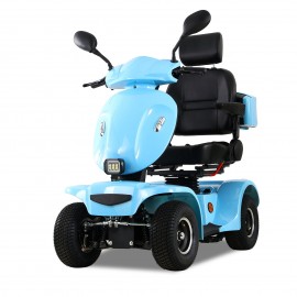 GY Four Wheel Mobility Scooter For Seniors And Adult  (Baby Blue)
