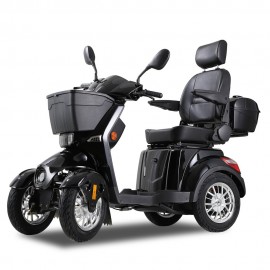 ZVGREEEN CZM Heavy-Duty Four-Wheel Mobility Scooter – Electric Scooter for Reliable Experience - Black