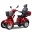 ZVGREEEN CZM Heavy-Duty Four-Wheel Mobility Scooter – Electric Scooter for Reliable Experience - Red