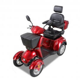 ZVGREEEN CZM Heavy-Duty Four-Wheel Mobility Scooter – Electric Scooter for Reliable Experience - Red