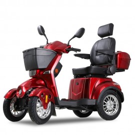 ZVGREEEN CZM Heavy-Duty Four-Wheel Mobility Scooter – Electric Scooter for Reliable Experience - Red