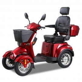 ZVGREEEN CZM Heavy-Duty Four-Wheel Mobility Scooter – Electric Scooter for Reliable Experience - Red