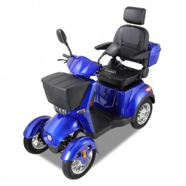 ZVGREEEN CZM Heavy-Duty Four-Wheel Mobility Scooter – Electric Scooter for Reliable Experience - Blue