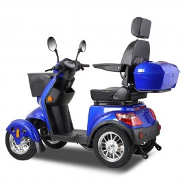 ZVGREEEN CZM Heavy-Duty Four-Wheel Mobility Scooter – Electric Scooter for Reliable Experience - Blue