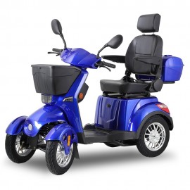 ZVGREEEN CZM Heavy-Duty Four-Wheel Mobility Scooter – Electric Scooter for Reliable Experience - Blue