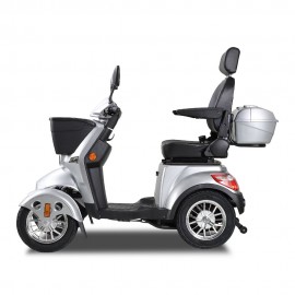 ZVGREEEN CZM Heavy-Duty Four-Wheel Mobility Scooter – Electric Scooter for Reliable Experience - SIlver