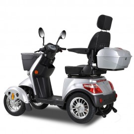 ZVGREEEN CZM Heavy-Duty Four-Wheel Mobility Scooter – Electric Scooter for Reliable Experience - SIlver
