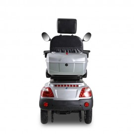 ZVGREEEN CZM Heavy-Duty Four-Wheel Mobility Scooter – Electric Scooter for Reliable Experience - SIlver