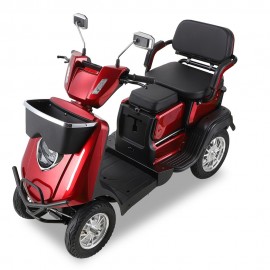 JX1D Heavy Duty Mobility Scooter: 500lbs Capacity, 15 MPH, Electric Power. Adaptable Seating for One or Two. Explore with Confidence on This High-Performance Electric Scooter