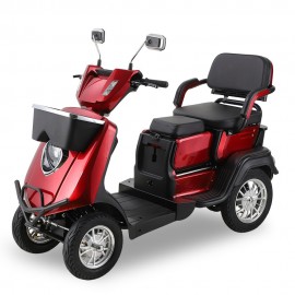 JX1D Heavy Duty Mobility Scooter: 500lbs Capacity, 15 MPH, Electric Power. Adaptable Seating for One or Two. Explore with Confidence on This High-Performance Electric Scooter