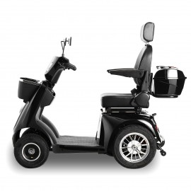 JXY4D Four wheel mobility scooter for seniors and adults (Black)