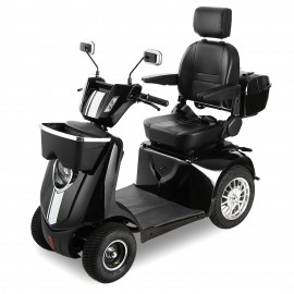 JXY4D Four wheel mobility scooter for seniors and adults (Black)