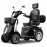 JXY4D Four wheel mobility scooter for seniors and adults (BLACK)