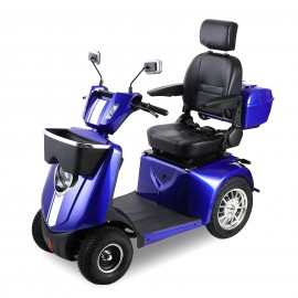JXY4D Four wheel mobility scooter for seniors and adults (BLUE)