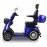 JXY4D Four wheel mobility scooter for seniors and adults (BLUE)