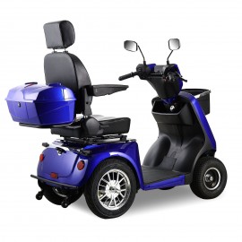 JXY4D Four wheel mobility scooter for seniors and adults (BLUE)
