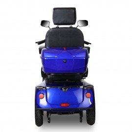 JXY4D Four wheel mobility scooter for seniors and adults (BLUE)