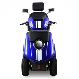 JXY4D Four wheel mobility scooter for seniors and adults (BLUE)