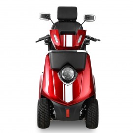 JXY4D Heavy Duty Mobility Scooters for Seniors, 4-Wheel Mobility Scooters & 800W Brushless Motor, 15MPH Max Speed, 60V20Ah Lead-Acid Battery Adjustable Seat, with Rear Lockable Box-(RED)