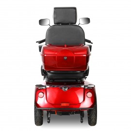JXY4D Heavy Duty Mobility Scooters for Seniors, 4-Wheel Mobility Scooters & 800W Brushless Motor, 15MPH Max Speed, 60V20Ah Lead-Acid Battery Adjustable Seat, with Rear Lockable Box-(RED)