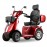 JXY4D Heavy Duty Mobility Scooters for Seniors, 4-Wheel Mobility Scooters & 800W Brushless Motor, 15MPH Max Speed, 60V20Ah Lead-Acid Battery Adjustable Seat, with Rear Lockable Box-(RED)
