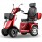 JXY4D Heavy Duty Mobility Scooters for Seniors, 4-Wheel Mobility Scooters & 800W Brushless Motor, 15MPH Max Speed, 60V20Ah Lead-Acid Battery Adjustable Seat, with Rear Lockable Box-(RED)