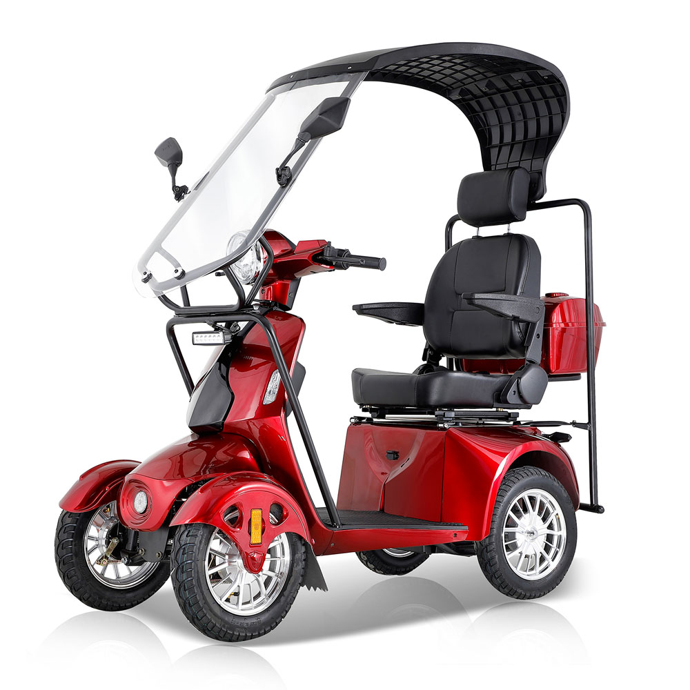 AFDDP Red Heavy Duty Mobility Scooters for Seniors & Adults 800W Mobility Scooter