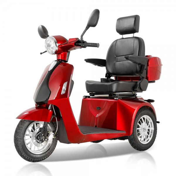 ZVGREEN AFD2D-3L HHZ Red Three Wheel Mobility Scooter for Seniors & Adults