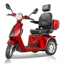 ZVGREEN AFD2D-3L HHZ Red Three Wheel Mobility Scooter for Seniors & Adults
