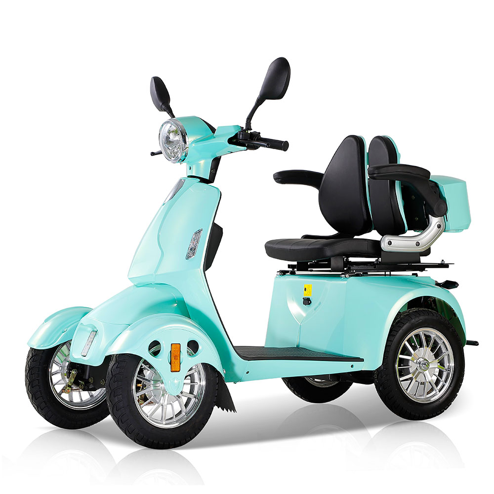 AFD2D-4L Four Wheel Electric Scooter For Seniors And Adult - Green