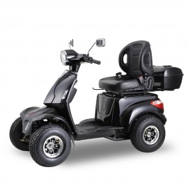 AFDD (GRF)  2-in-1 Golf Cart the Ultimate Outdoor Heavy-duty Mobility Scooter Black