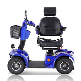 BSH Heavy Duty Mobility Scooter for Seniors with Electromagnetic Brake,500W Motor 330LBS Capacity Electric All Terrain Powered Mobility Scooter(BSH Blue)