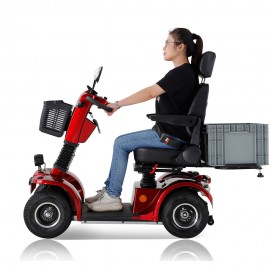 BSH-C Four Wheel Mobility Scooter For Seniors And Adult (Red)