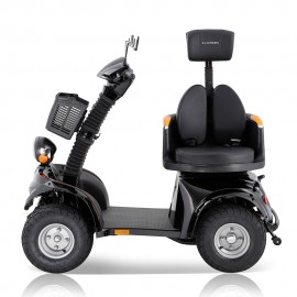 DJD-4L Black Four Wheel Mobility Scooter For Seniors And Adult
