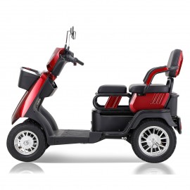 JX1D Heavy Duty Mobility Scooter: 500lbs Capacity, 15 MPH, Electric Power. Adaptable Seating for One or Two. Explore with Confidence on This High-Performance Electric Scooter