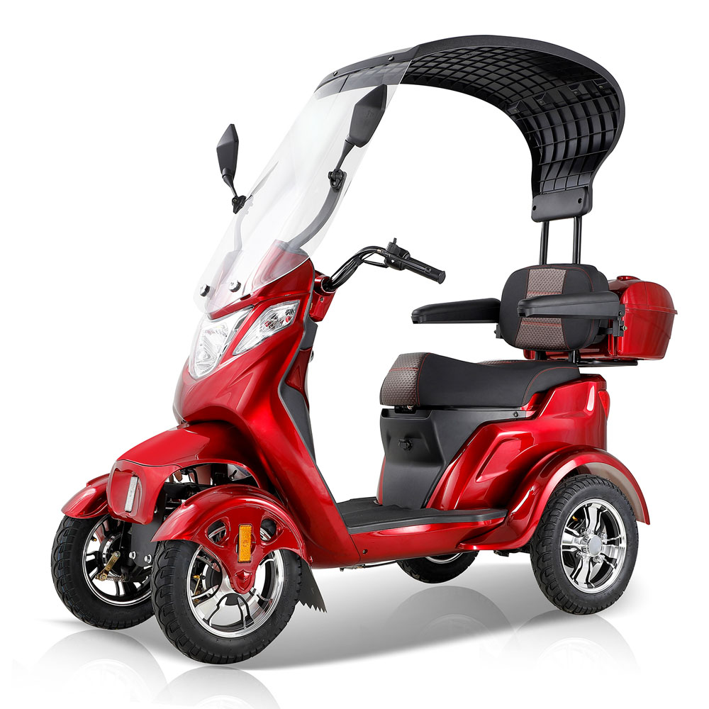 BULL Mobility Scooters for Seniors & Adults 500lbs Capacity -1000W All Terrain Electric Powered Wheelchair Device - Heavy Duty Mobility Scooter for Travel, Elderly with Remote Key