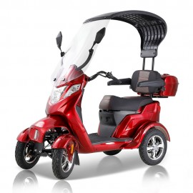 BULL Mobility Scooters for Seniors & Adults 500lbs Capacity -1000W All Terrain Electric Powered Wheelchair Device - Heavy Duty Mobility Scooter for Travel, Elderly with Remote Key