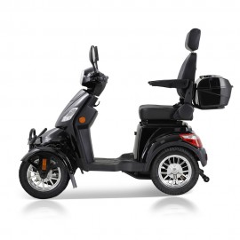XL-4L Heavy-Duty Four-Wheel Mobility Scooter with Captain Seat, 500lbs Weight Capacity, 15mph Max Speed – Electric Scooter for Enhanced Comfort and Reliable Experience-Black